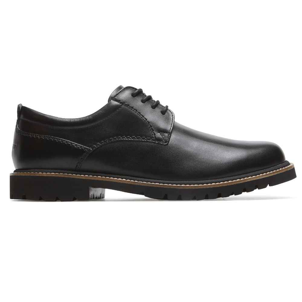 Rockport Canada Marshall Plain Toe - Mens Oxfords Black (IMO521769)